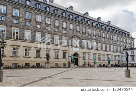Christiansborg Palace in Copenhagen. Danish Parliament Folketinget. Christiansborg Palace in Copenhagen. Danish Parliament Folketinget. 123470544