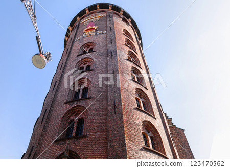 The Round Tower and Trinitatis Church in Copenhagen. The Round Tower and Trinitatis Church in Copenhagen. 123470562