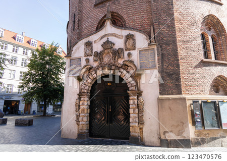The Round Tower and Trinitatis Church in Copenhagen. The Round Tower and Trinitatis Church in Copenhagen. 123470576