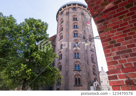 The Round Tower and Trinitatis Church in Copenhagen. The Round Tower and Trinitatis Church in Copenhagen. 123470578