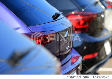 Car taillights (imported cars) image 123470876