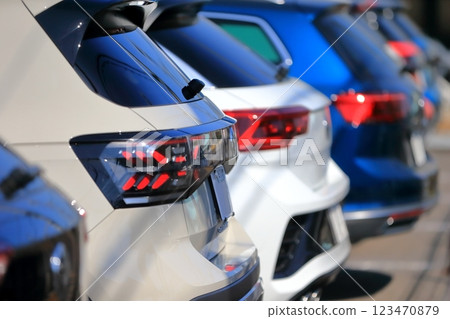 Car taillights (imported cars) image 123470879