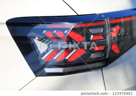 Car taillights (imported cars) image 123470881