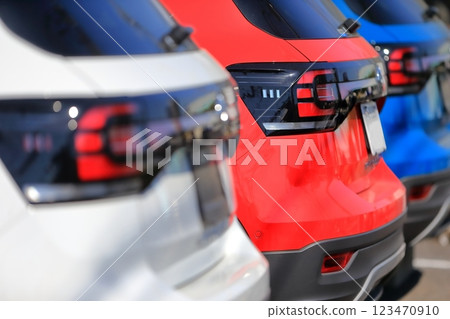 Car taillights (imported cars) image 123470910