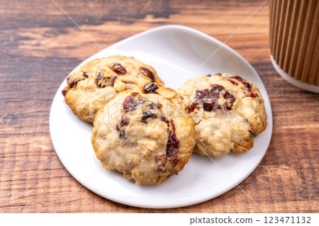 Cranberry Oatmeal Cookies 123471132