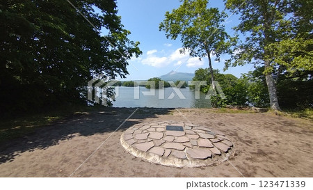 "A Thousand Winds" monument and the summer scenery of Onuma Park "A Thousand Winds" monument and the summer scenery of Onuma Park 123471339