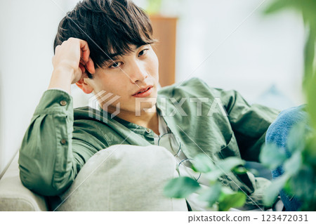 Cool male portrait 123472031