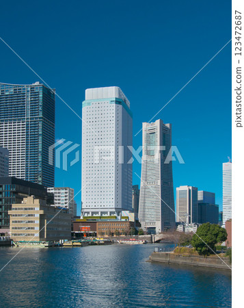 從橫濱新港大橋俯瞰港未來（2025 年 2 月） 123472687