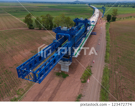 Surveyors or explorer view construction sites or check security	 123472774