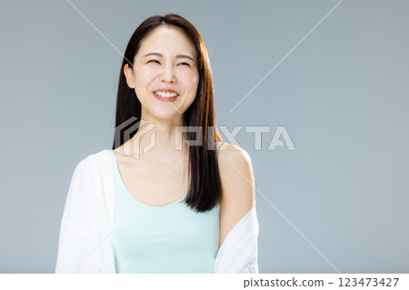 女性頭髮圖像 123473427