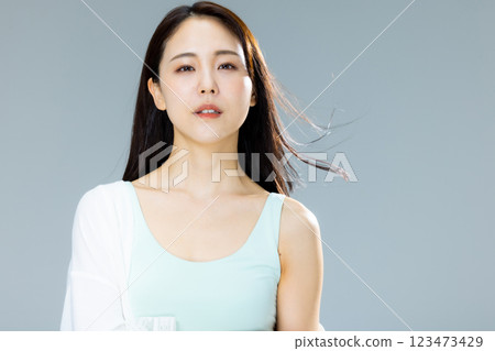 女性頭髮圖像 123473429