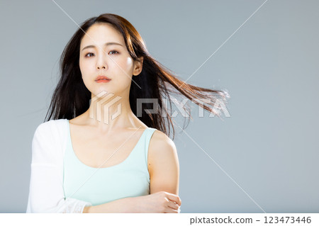 Female hair image Female hair image 123473446