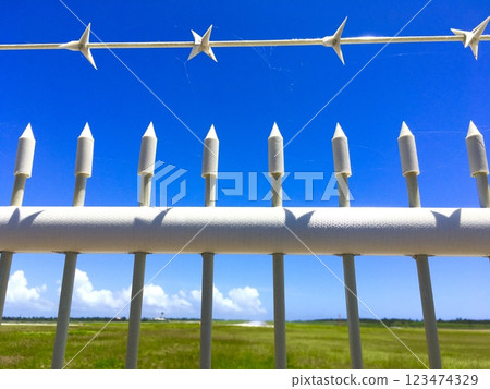 Shimojishima Airport runway from Miyakojima 17end Shimojishima Airport runway from Miyakojima 17end 123474329