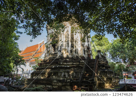 THAILAND RATCHABURI WAT MAHATHAT WORAWIHAN 123474626