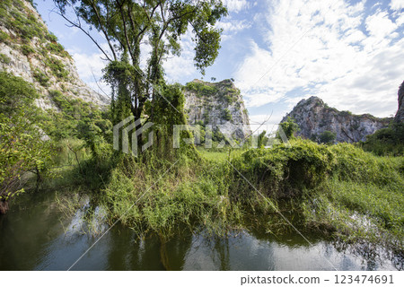 THAILAND RATCHABURI KHAO NGU ROCK PARK 123474691