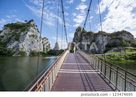 THAILAND RATCHABURI KHAO NGU ROCK PARK 123474695