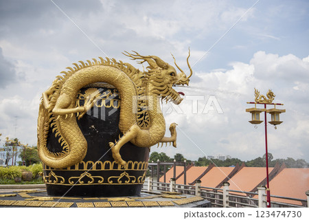 THAILAND RATCHABURI CITY DRAGON POT MONUMENT 123474730