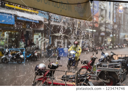 THAILAND RATCHABURI CITY WEATHER RAIN 123474746