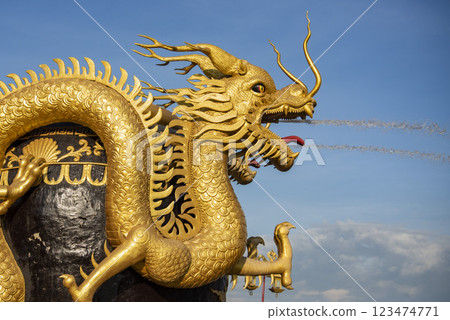 THAILAND RATCHABURI CITY DRAGON POT MONUMENT 123474771