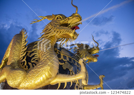 THAILAND RATCHABURI CITY DRAGON POT MONUMENT 123474822