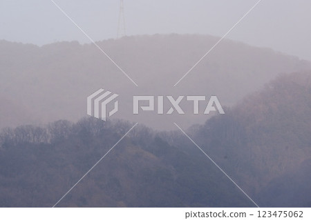 雨後從恩地川防洪綠地看到的天空 123475062