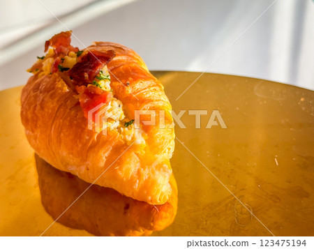 Many type of cocktail food on disk ready to eat 123475194