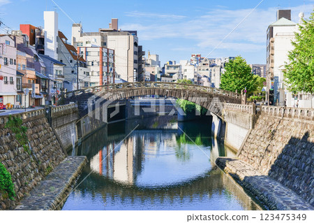 Nagasaki Higashi-Shinbashi and Nakajima River Nagasaki Higashi-Shinbashi and Nakajima River 123475349