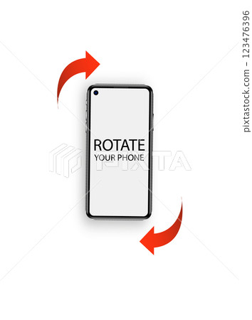 Rotate smartphone. Rotate Mobile phone. Device rotation symbol. Vector Rotate smartphone. Rotate Mobile phone. Device rotation symbol. Vector 123476396