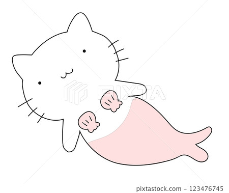 cat mermaid cat mermaid 123476745