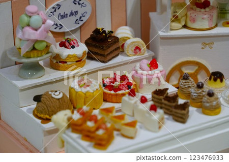 Miniature cake shop Miniature cake shop 123476933