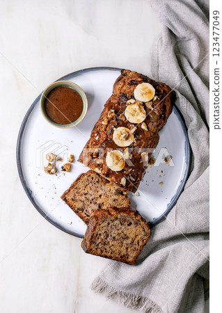 Home made banana bread Home made banana bread 123477049