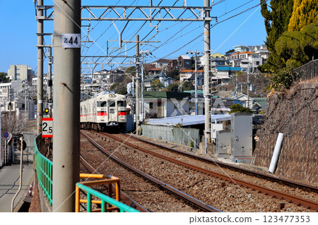 Sanyo Electric Railway, Local, Shinkaichi bound, 3000 series, car no. 3066 123477353