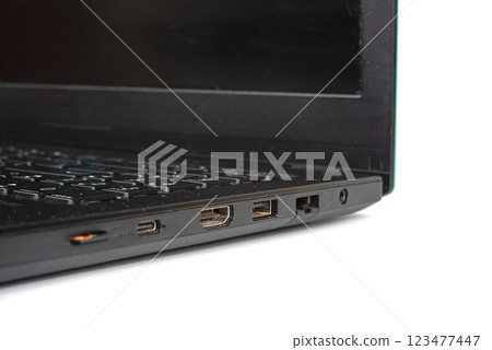 Laptop pc ports usb isolated device connection Laptop pc ports usb isolated device connection 123477447