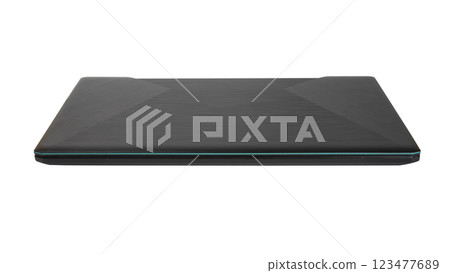 Black laptop pc isolated on the white background Black laptop pc isolated on the white background 123477689