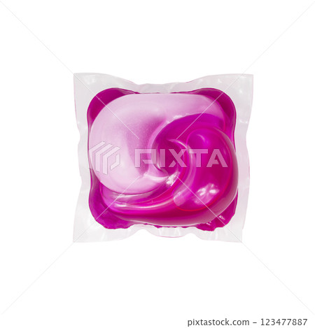 Washing gel capsule powder for cloth isolated on the white background Washing gel capsule powder for cloth isolated on the white background 123477887