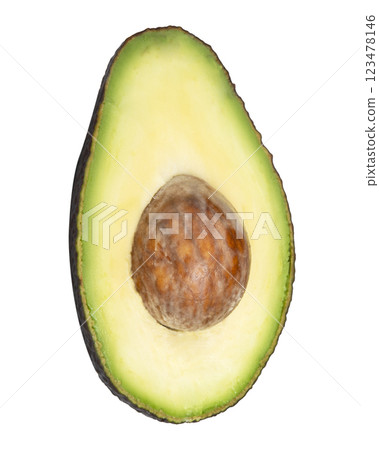 Avocado fruit exotic isolated on the white background 123478146