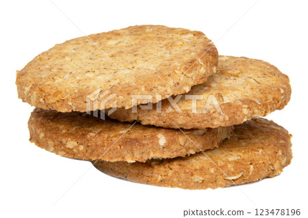 Cereal classic cookies isolated on the white background Cereal classic cookies isolated on the white background 123478196