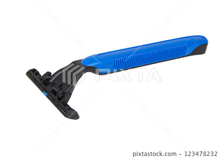 Razor for man care isolated on the white background Razor for man care isolated on the white background 123478232