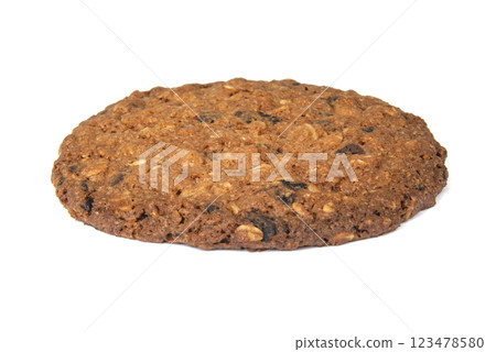 Cereal baked cookies isolated on the white background Cereal baked cookies isolated on the white background 123478580