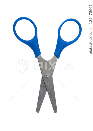 Small scissors craft isolated on the white background Small scissors craft isolated on the white background 123478601