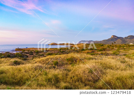 Mountain coast landscape in Murcia Spain Mountain coast landscape in Murcia Spain 123479418