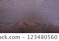 Dark Brown Wooden Texture Background - Horizontal Lines Close-Up Table Surface 123480560