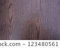 Wood Texture Background, Dark Brown, Vertical Lines Close-Up Table Surface 123480561