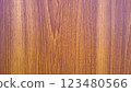 Light Shinny Brown Wood Texture Background, Vertical Lines Close-Up Table Surface 123480566