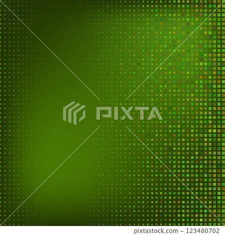 Vector Green Tech Finance Fintech Background. Abstract Pixel Pattern. Digital Business Technology or Science Research Presentation Backdrop Vector Green Tech Finance Fintech Background. Abstract Pixel Pattern. Digital Business Technology or Science Research Presentation Backdrop 123480702