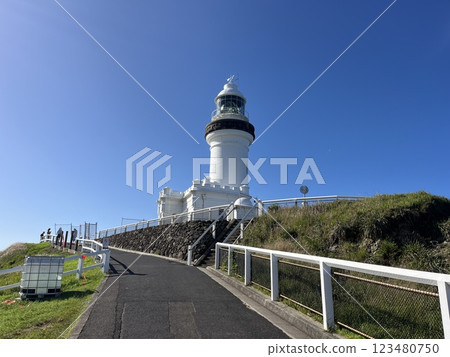 澳洲新南威爾斯州拜倫灣的燈塔 澳洲新南威爾斯州拜倫灣的燈塔 123480750