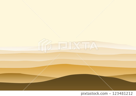 Minimal abstract landscape background with wave pattern 123481212