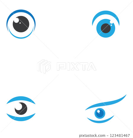 branding identity corporate eye care vector logo design 123481467