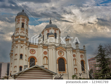 New Church of St. Spyridon in Bucharest, Romania. New Church of St. Spyridon in Bucharest, Romania. 123481789