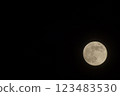 Hakushu Town, Hokuto City, November, evening small moon 123483530